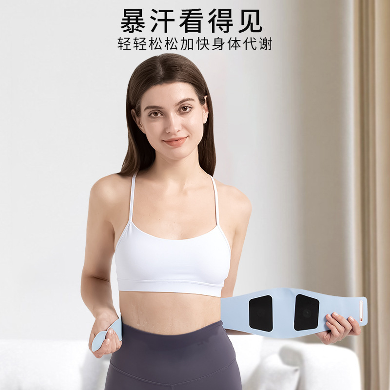 EMS加熱腰ベルト、怠け者向けフィットネス腰マッサージ器、腰保護温湿布、腰背椎マッサージ器、温熱療法|undefined