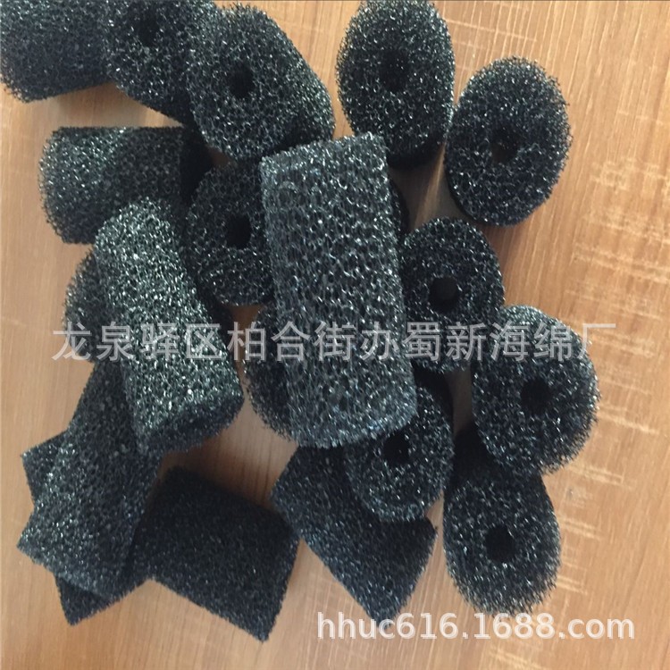 供应仪器内衬网状PU海绵/网孔聚氨酯过滤海绵柱/仪器防尘海绵