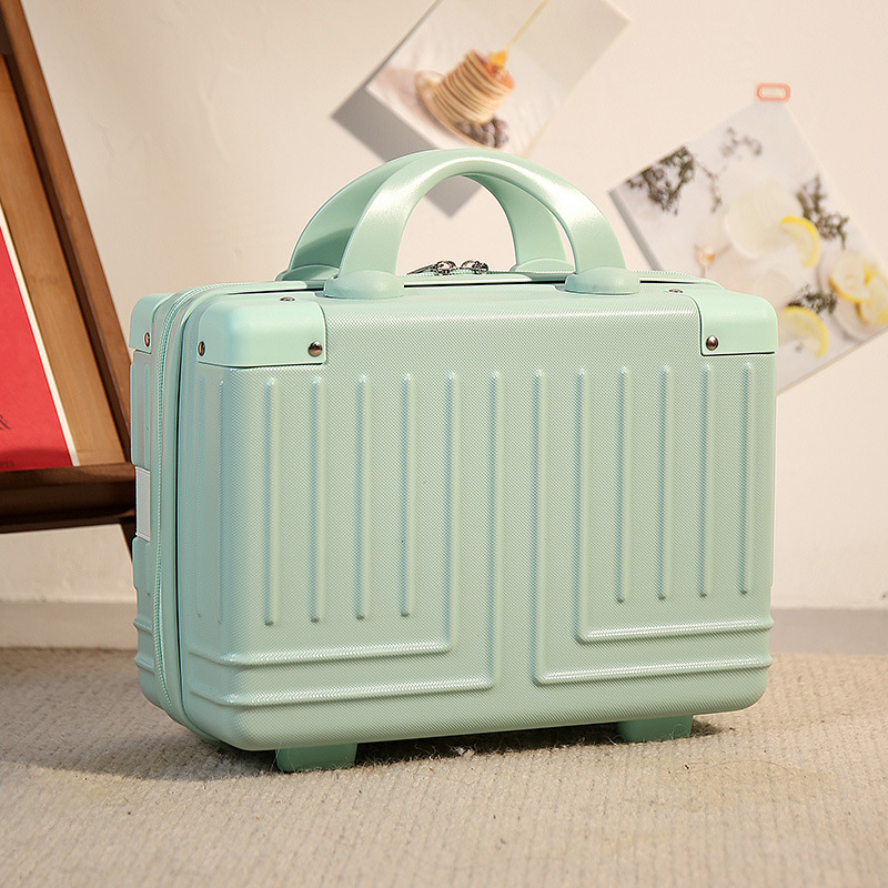 Nueva maleta de mano, caja de regalo para mujer, caja de dulces de boda de 14 pulgadas, mini caja de maquillaje linda, caja de almacenamiento de maleta