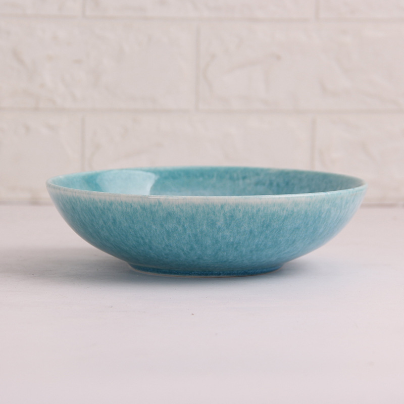 Platos de cerámica de alta temperatura platos vajilla traje de cerámica dedicada transfronteriza