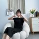 Summer Sleeveless Belly Covering Age-reducing All-match Mid-length Split dress Solid Color Casual Loose Vest Nightdress for Women