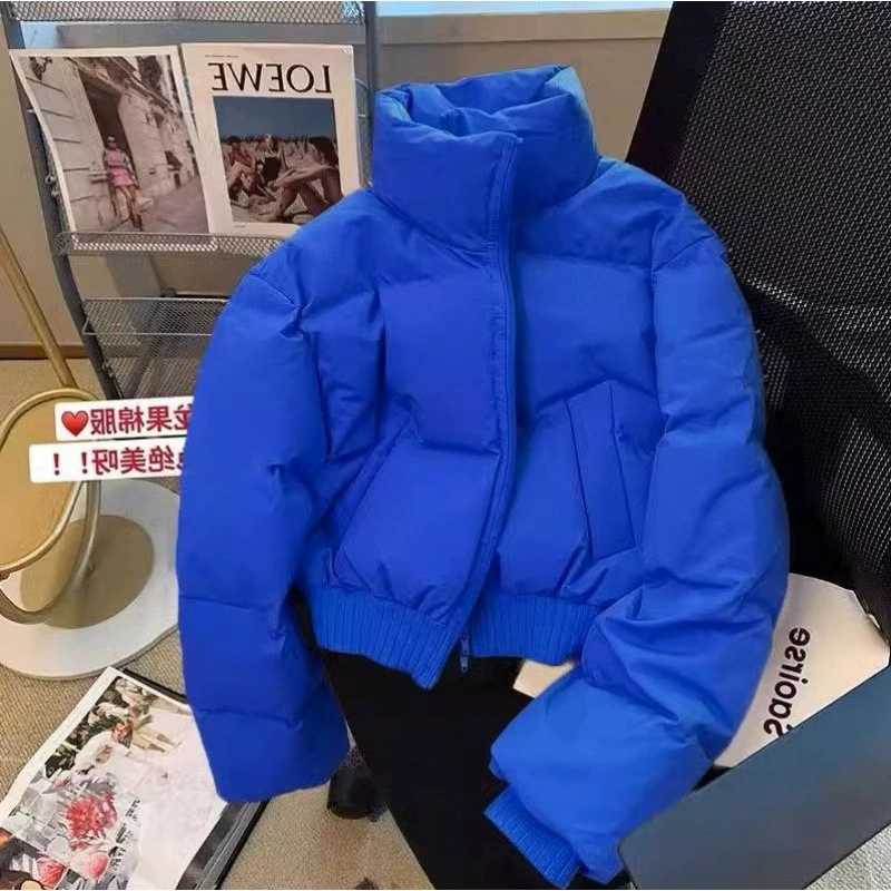 Зимняя поздняя осень корейская хлопчатобумажная хлопчатобумажная одежда женская хлопчатобумажная куртка с толстым воротником