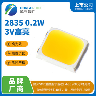 Hongli photoelectric 2835 lamp beads 0.5W white LED dual chip combination quality preferred
