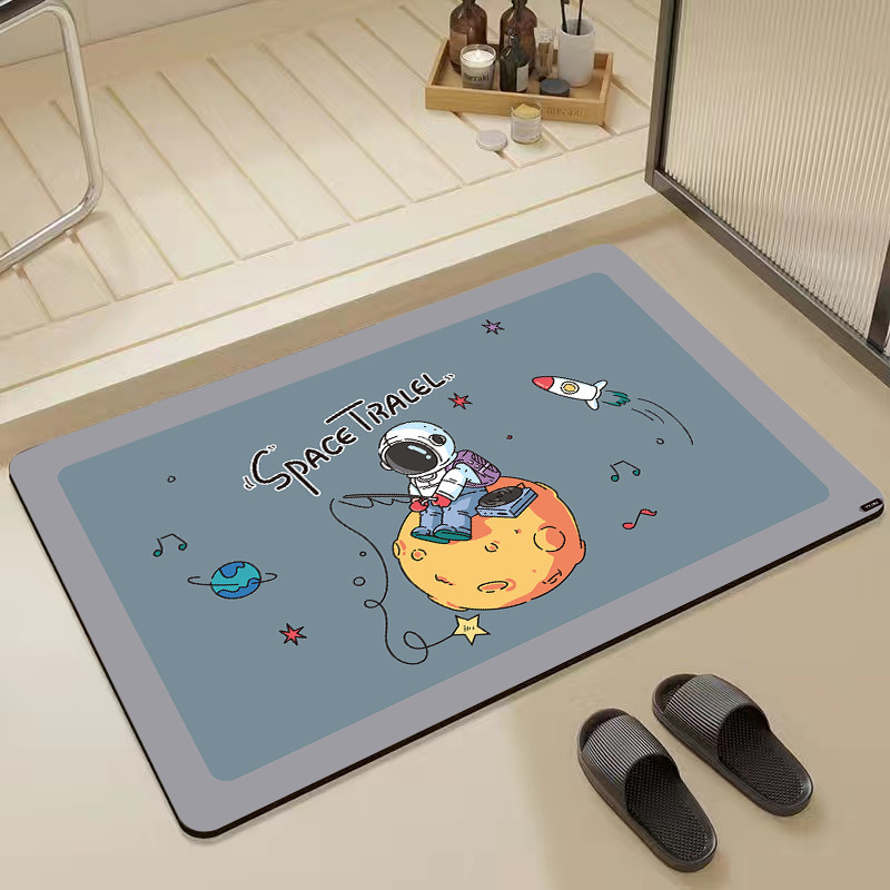 珪藻泥フロアマット浴室トイレドア吸収性マット滑り止め家庭用トイレ足マットカーペット玄関ドア|undefined
