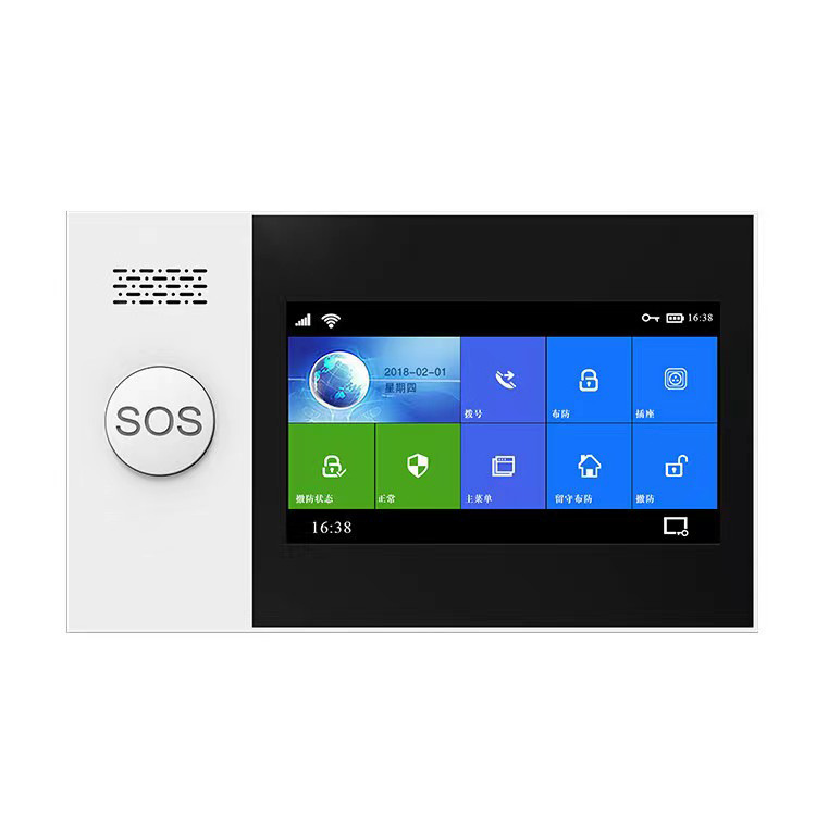 落書きスマートwifi + 4gデュアルネット警報ホスト4.3インチフルタッチカラー画面gsm防犯警報システム|undefined