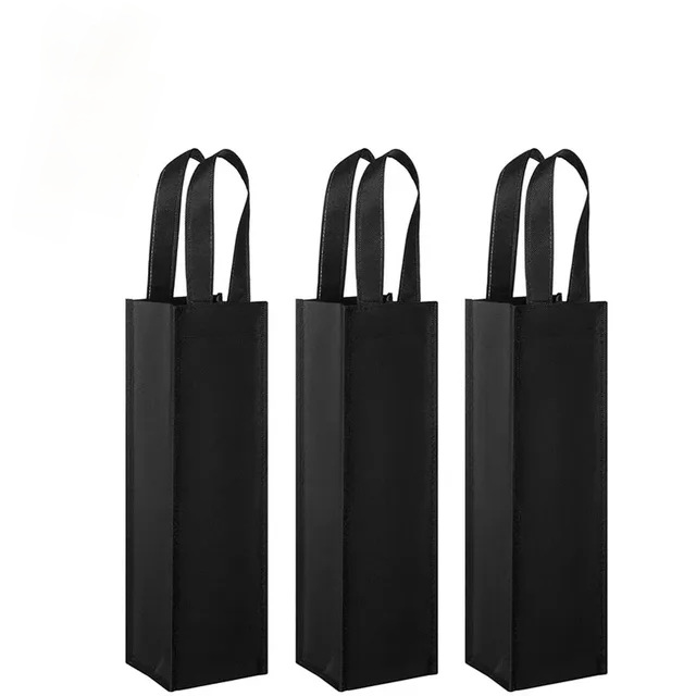 En la acción bolso no tejido vendedor caliente del vino del Amazonas imprimió el solo bolso de empaquetado de alto grado doble del vino del logotipo