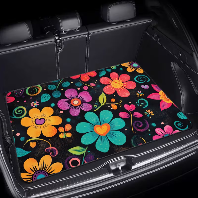 Universal car trunk mat, SUV trunk mat, decorative storage mat, dirt-resistant crystal velvet, cross-border mat, foot mat, blanket