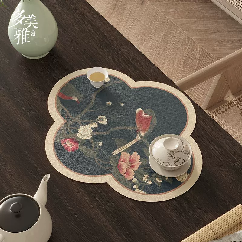 Чайный коврик из диатомовой грязи, стиль дзен, быстро сохнет, дренаж, термозащита — 30×36 / 40×48 / 50×60 см