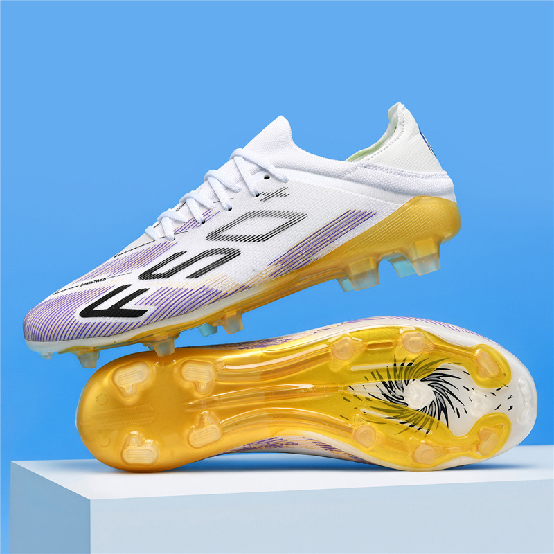 Zapatos de Fútbol con Tacos de KPU y TPU Transpirables para Césped Natural y Artificial