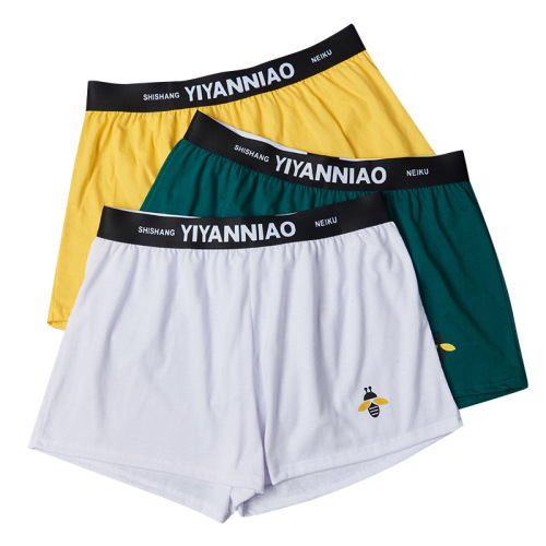 100% Cotton Men's Loose Shorts Trendy Boyfriend Pants Breathable Home Print Large Size Arrow Pants