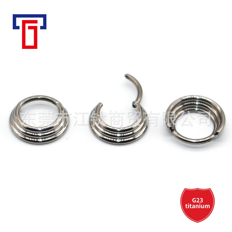 Pointed titanium steel lip stud product view