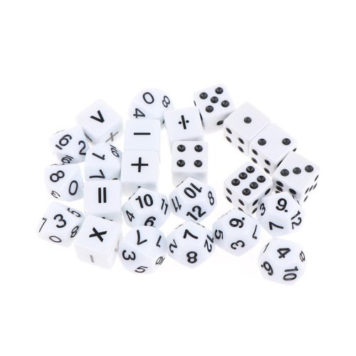 Cross-border supply combination package teaching dice 16mm children's math dice game math teaching puzzle