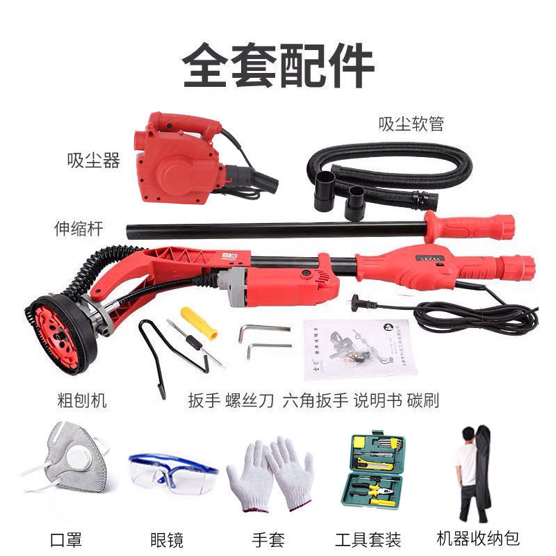 varilla eléctrica larga sin cepillo pared cemento costura de techo juntas juntas molino de concreto raspador grueso sin polvo