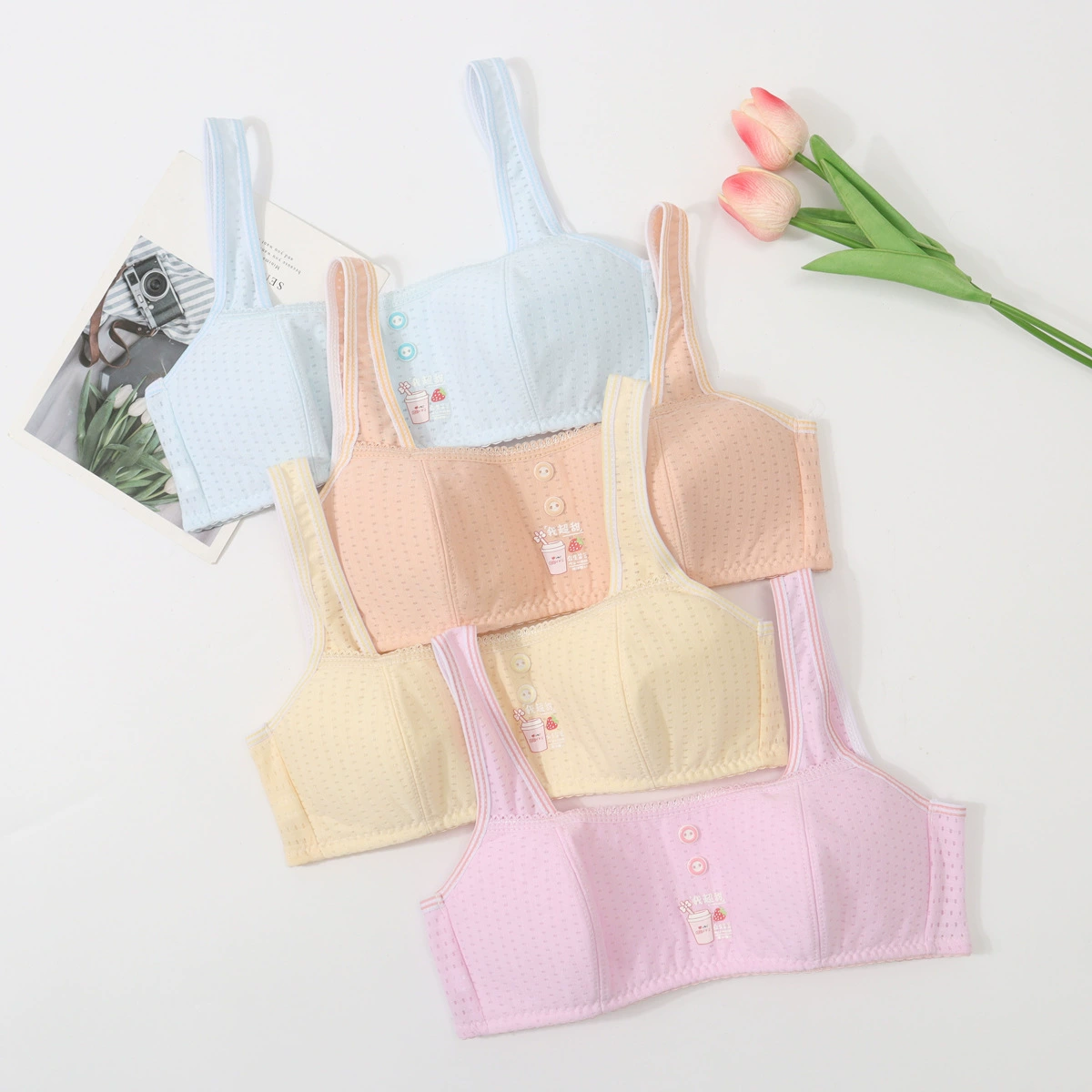 Развивающий жилет для девочек, двухслойная стеганая подкладка, хлопковая дышащая нагрудная повязка с защитой от ударов для учащихся начальной и средней школы