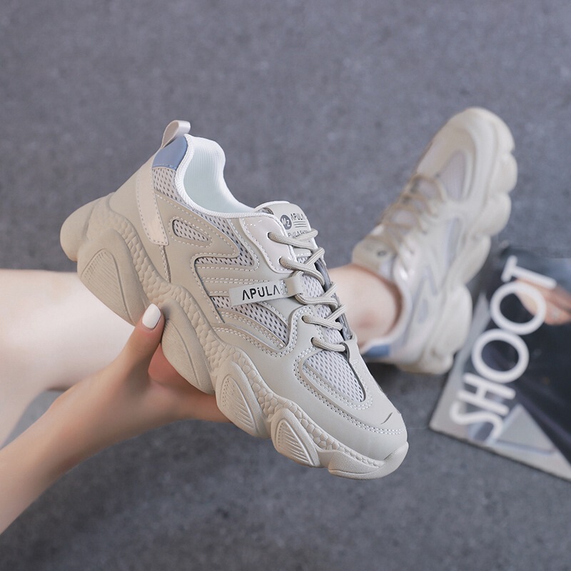 Women's Shoes 2023 New Summer Sneakers Running Shock Absorption Lightweight Soft Bottom Torre Shoes Mesh Breathable All-match Explosions
