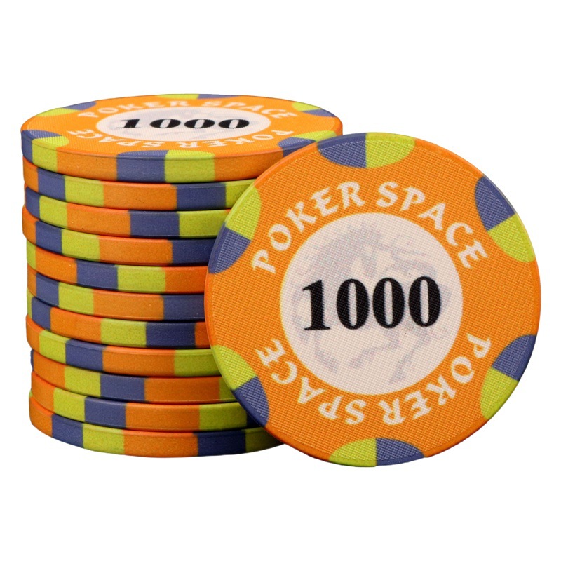Texas poker ceramic chips chess and card room mahjong club entertainment digital face value coin manufacturer