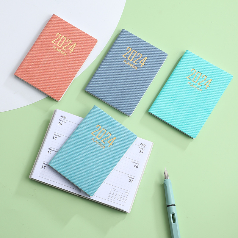 Transfronterizo 2024 a7 Calendario en inglés 2025 Creative Little Pocket Notebook Comercio exterior Bloc de notas de Amazon