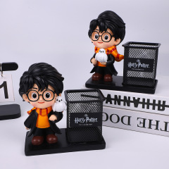 子供の日のギフトハリーポッタークリエイティブペンホルダーデスクトップ文具収納周辺金属レトロ装飾品