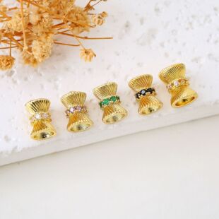 18k����ɫ ΢��ʯͰ��ͨ��С�U��ˮ���ִ�diy�����Ʒ�����