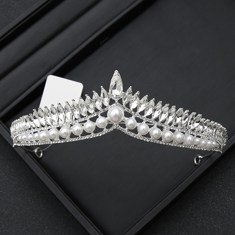 Corona Tocado Bridal Rhinestone Corona Vestido de ceremonia de boda Regalo para adultos de 18 años Cumpleaños Princesa Accesorios para el cabello Niños
