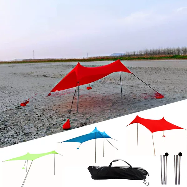 Outdoor portable beach Lycra canopy sunscreen by pergola outdoor fishing camping canopy factory direct supply