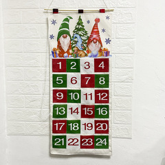 クリスマスカウントダウンクリスマスペンダントホーム祭り会場装飾クリスマス装飾品24グリッドカウントダウンカレンダー