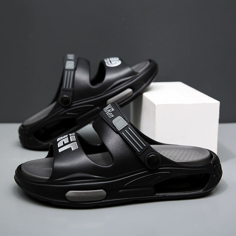 Мужские летние шлепанцы 2025 года, новые, для улицы, нескользящие, на толстой подошве, повседневные, спортивные, пляжные сандалии