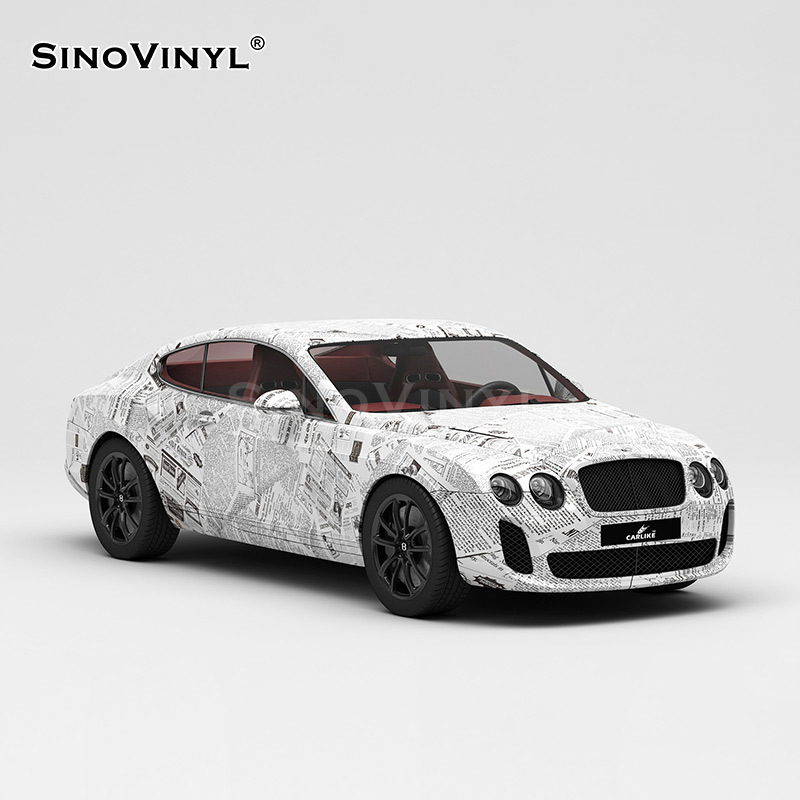 Carlake textura serie coche cambio de color película leopardo impresión Rosa coche cuerpo pegatinas doble color pintura gradiente coche cambio de color