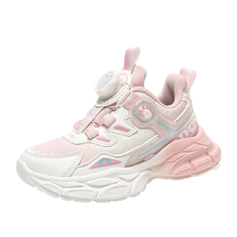 Babou Bean zapatos para niños de carreras casuales para niñas zapatos para niñas otoño y invierno de cuero impermeable para niñas 1745