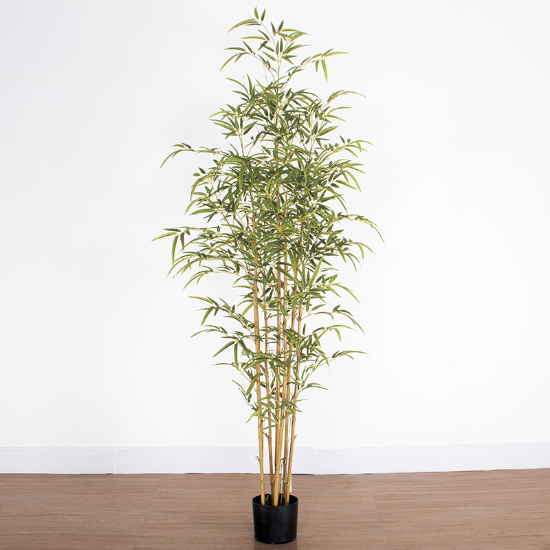 Escenografía de estilo nórdico Simulación de plantas verdes Plantas en macetas Centro comercial Simulación de decoración suave Plantas verdes falsas