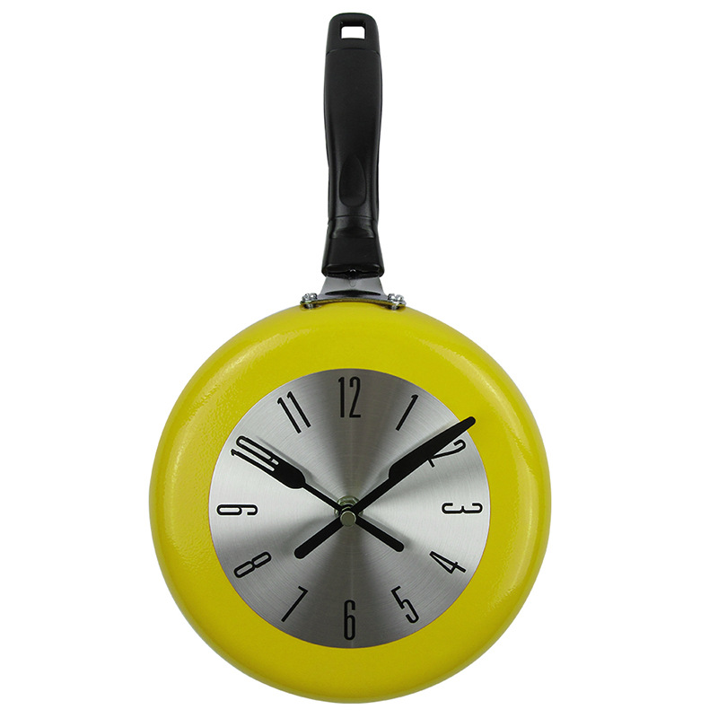Tamaño pequeño reloj retro de 8 pulgadas reloj de pan de metal creativo sala de estar Reloj de pared simple reloj de pared reloj de cuarzo