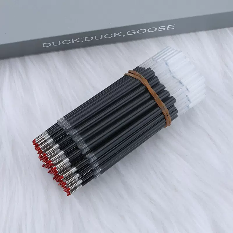 K35办公按动笔替换中性笔芯黑色蓝色红色蓝黑按压笔芯签字笔替芯