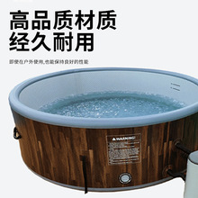 恒温按摩浴缸充气家庭水疗池药浴温泉儿童游泳池养生池桑拿池定制