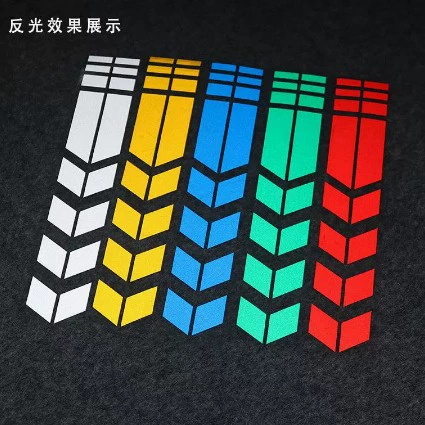 Трансграничная брызговик мотоцикл наклейка электромобиль модификация личности светоотражающий корпус цветок украшение автомобиль гоночная полоса