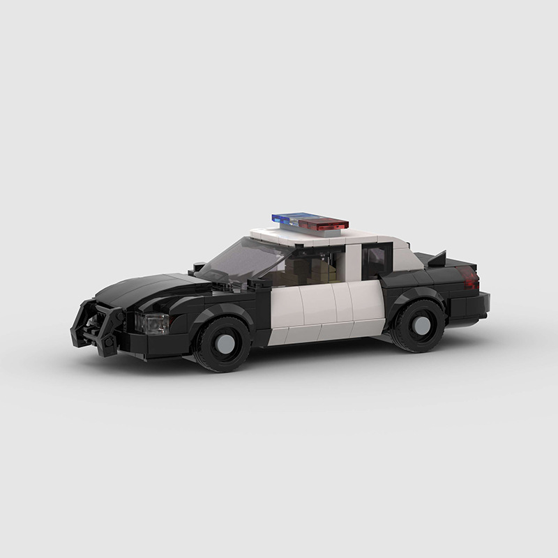 Compatible with Lego Small Particle Police Car Running Vehicle Moc Building Blocks DIY Educational Toy Model Assembly Foreign Trade Wholesale Compatible with Lego Small Particle Police Car Running Vehicle Moc Building Blocks DIY Educational Toy Model Assembly Foreign Trade Wholesale