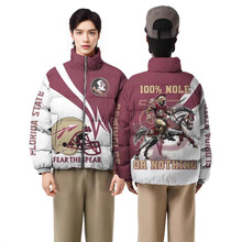 冬季跨境亚马逊外贸带帽保暖棉衣3D印花休闲时尚百搭男士棉服176