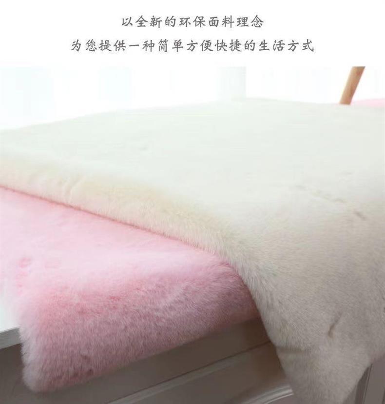New Chinese-Style Large Red Chair Cushion, Faux Cashmere Door Mat, High-End Blue Carpet for Living Room Decoration and Grand Opening