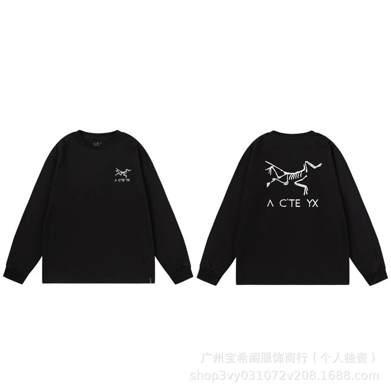 跨境新款鸟家ARC秋季圆领宽松运动休闲男女同款百搭T桖一件代发|undefined