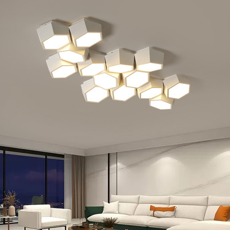 Living Room Lamp Normcore Creative Ceiling Led Ceiling Lamp Box Combination Office Modern Minimalist Bedroom Main Light