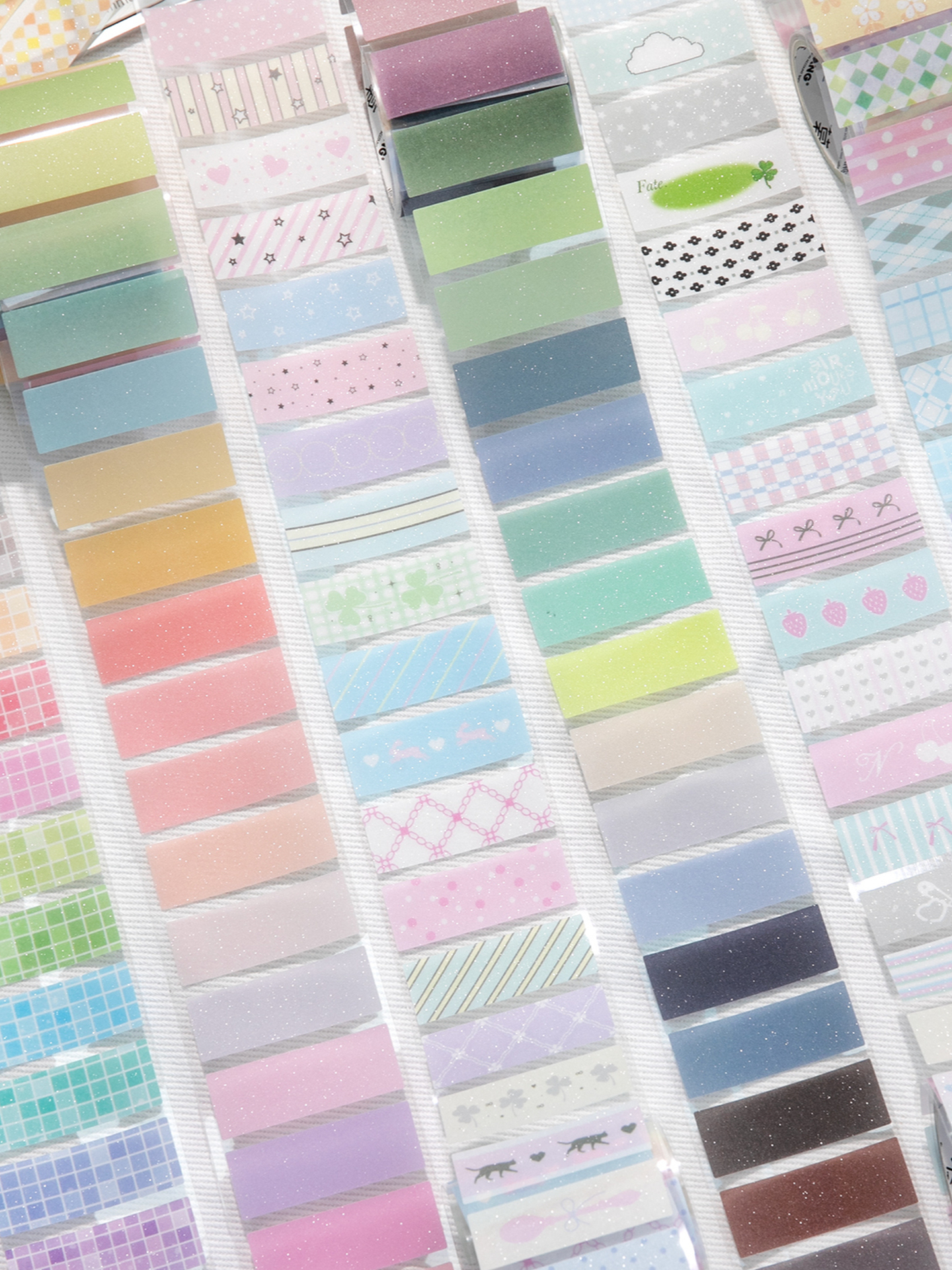 Líneas de bloque y película de papel cortar cinta adhesiva mosaico de color bloque de cuadrícula de color sólido material de libro de mano decoración pegatinas índice