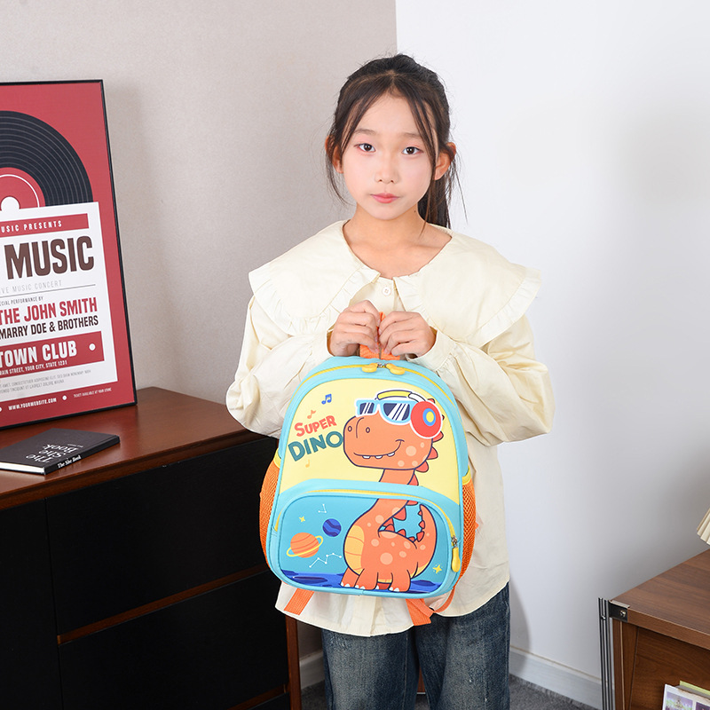 Preescolar pequeña mochila de bebés dibujos animados lindos dinosaurios mochila para niños y niñas 2026 comercio exterior nueva mochila para niños