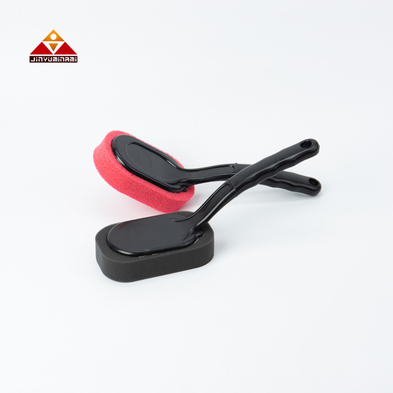 Jinyumi Tire Wax Brush Plastic Handle Imported Waxing Sponge Car Supplies Cleaning Tools Directly Supplied by Manufacturer