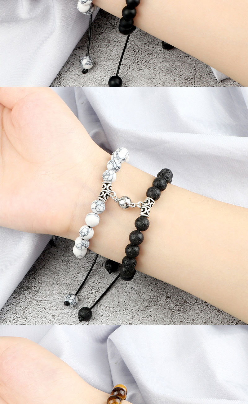 Handgefertigtes Perlenarmband Partner Set Mit Magnetverschluss_voghion.com