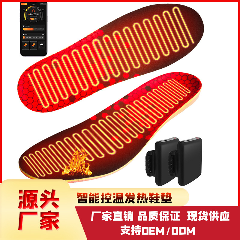 智能控温充电发热电暖鞋垫插电发热垫暖脚宝加热保暖鞋垫
