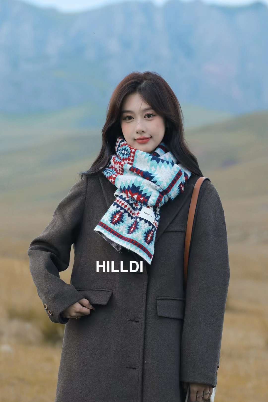 Nuove donne autunno inverno, sciarpa da viaggio spessa e calda, abbinata a scialle lungo lavorato a maglia per l'uso all'aperto_voghion.com