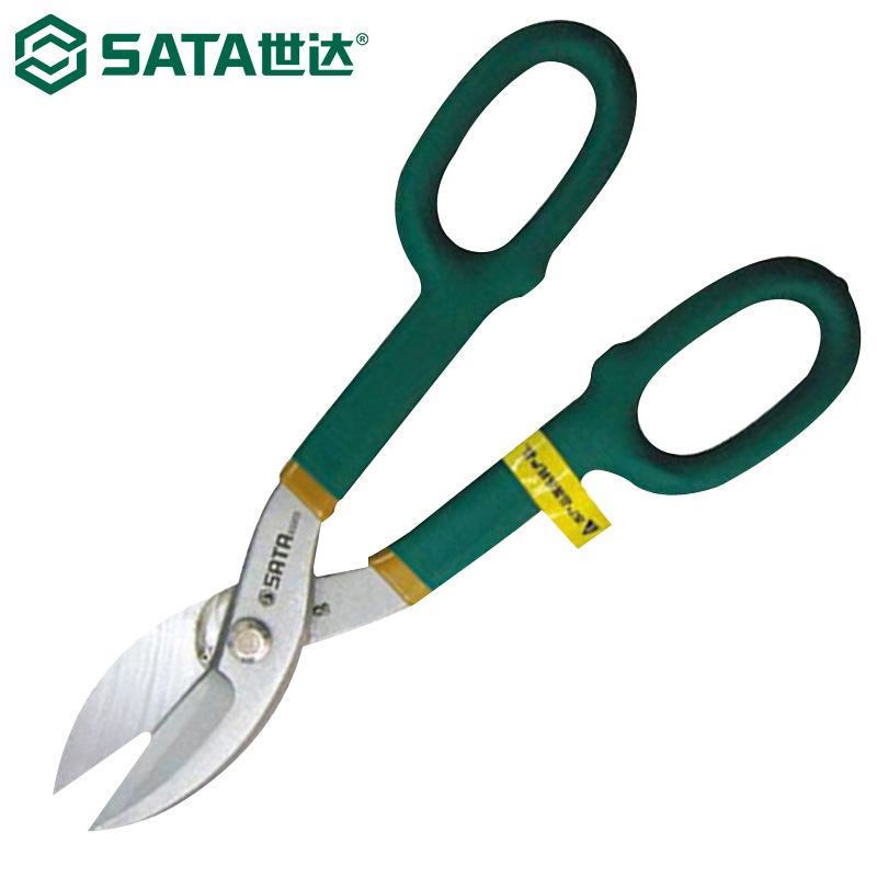 世达93302铁皮剪刀铁皮钳剪铁丝网铝板不锈钢钢板剪子8英寸