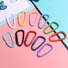 Wholesale color paint spray paint D-shaped carabiner carabiner zinc alloy carabiner adjustment buckle outdoor climbing tools