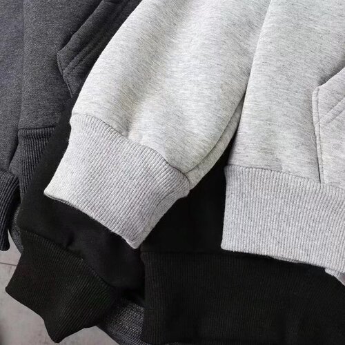 Cozy Fleece Hooded Sweatshirt for Men - New Arrival Oversized Casual Zip-Up Sweatshirt for Autumn and Winter