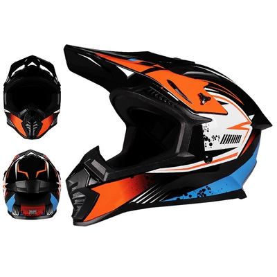 Motosiklet kaskı (dəbilqə), 3C Certified Mountain Road Off-Road Motorcycle - 601-shadow-orange-s53-54