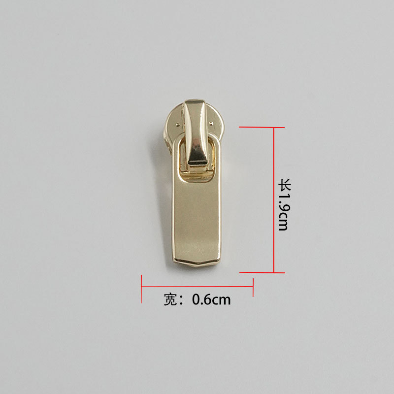 批发金属拉链头 3号拉链头浅金拉头拉片箱包拉链拉扣头5号拉链头|undefined
